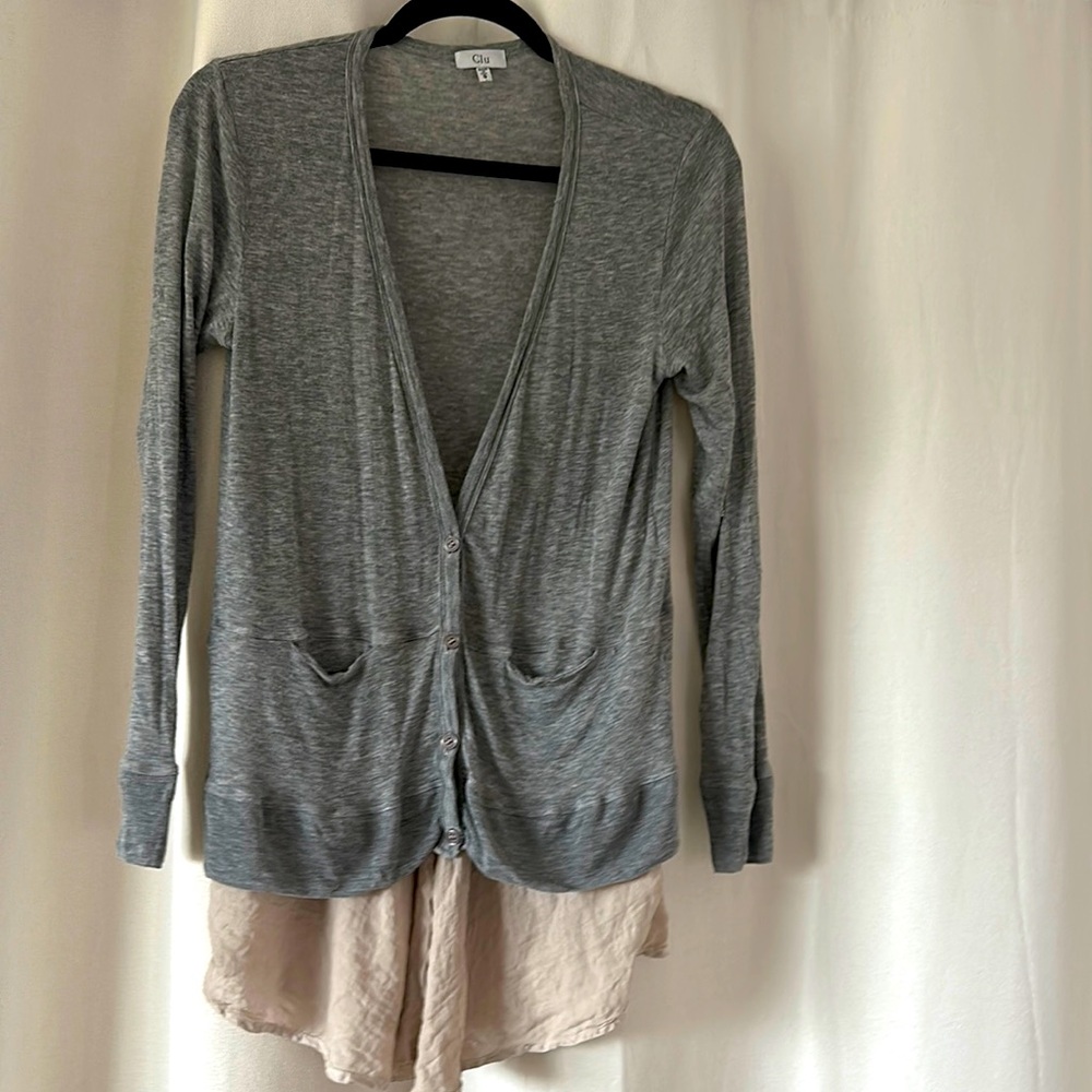 Anthropologie Gray Cardigan